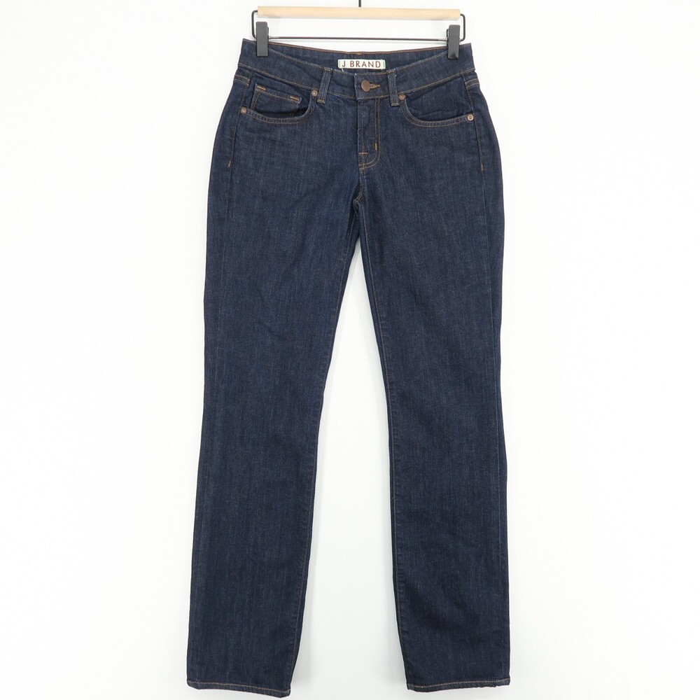 J Brand Bombshell Jeans Womens 27 Blue Pure Low Rise Cigarette Slim Fit Stretch